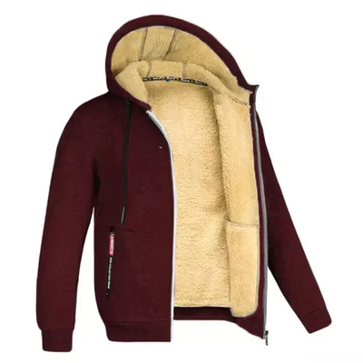 AUTUMN HOODIE WITH TEDDY BEAR LINING FOR MEN