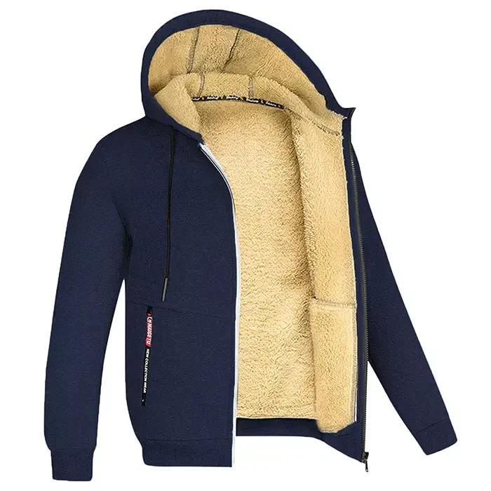 AUTUMN HOODIE WITH TEDDY BEAR LINING FOR MEN