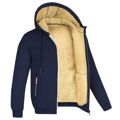 AUTUMN HOODIE WITH TEDDY BEAR LINING FOR MEN