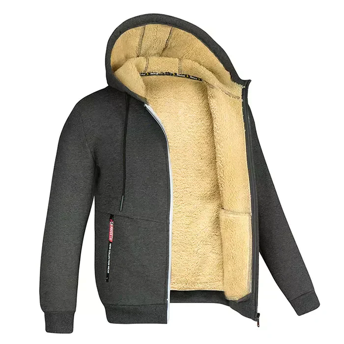AUTUMN HOODIE WITH TEDDY BEAR LINING FOR MEN