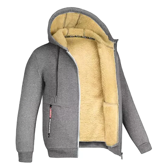AUTUMN HOODIE WITH TEDDY BEAR LINING FOR MEN