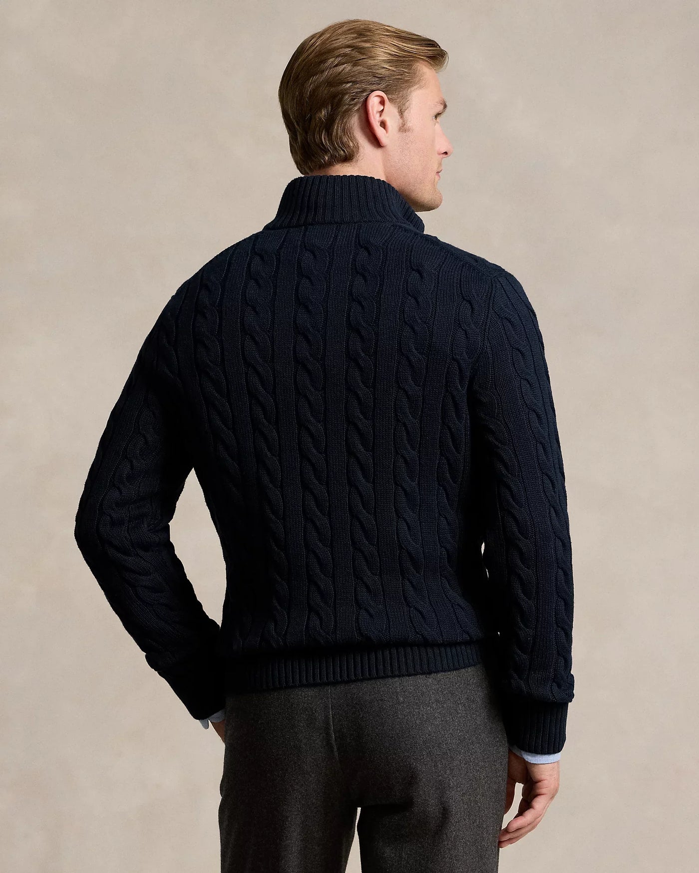 Ribbed Knit Cotton Sweater