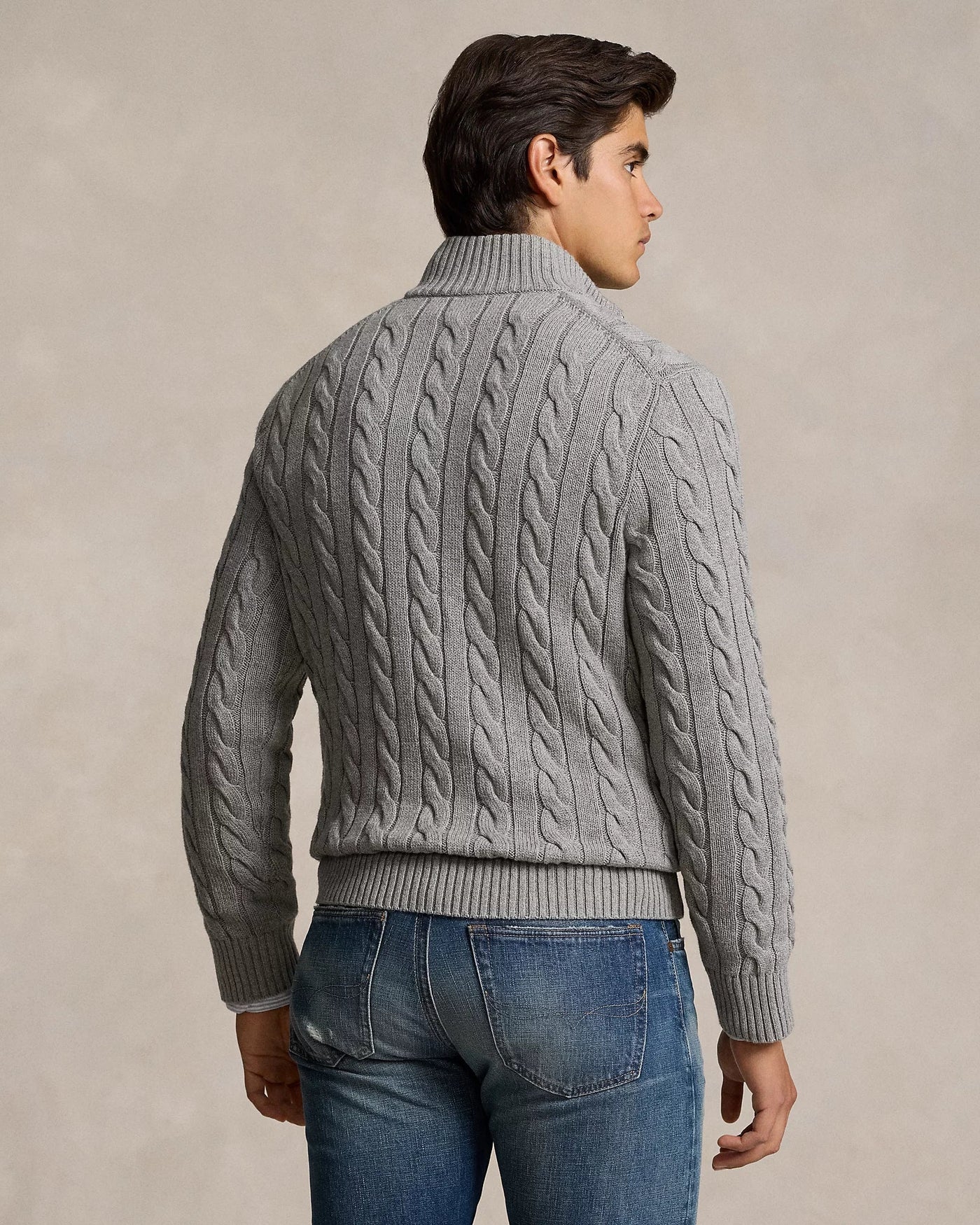 Ribbed Knit Cotton Sweater