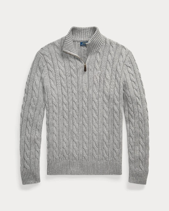 Ribbed Knit Cotton Sweater