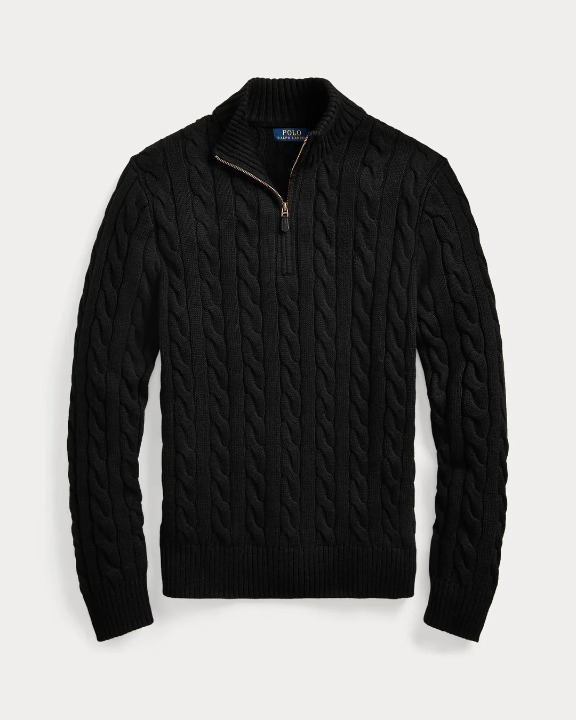 Ribbed Knit Cotton Sweater